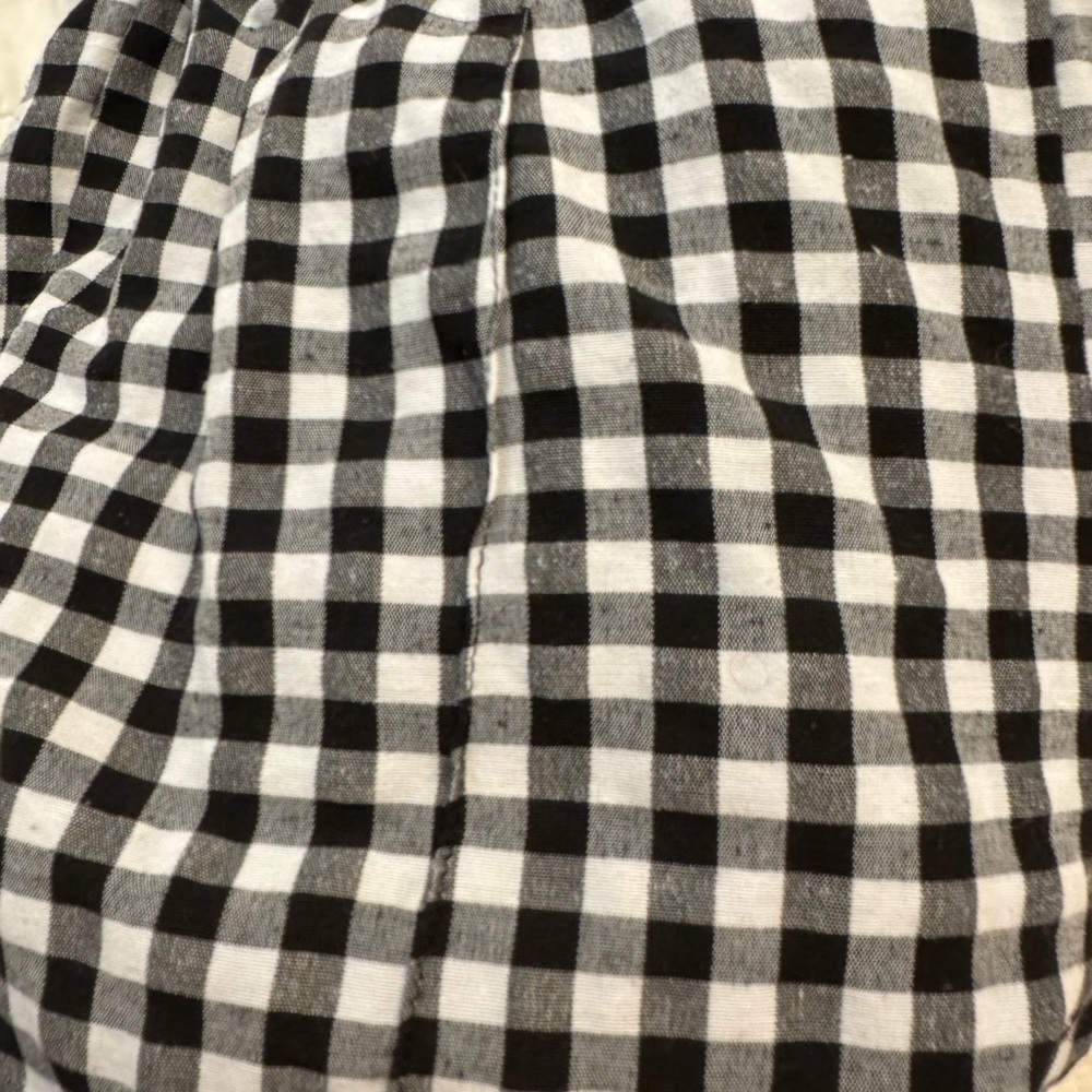 SHEIN Black and White Buffalo Plaid Gingham Pants
